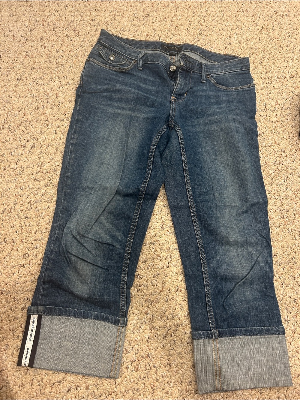 Banana Republic Women's Dark Blue Crop Jeans